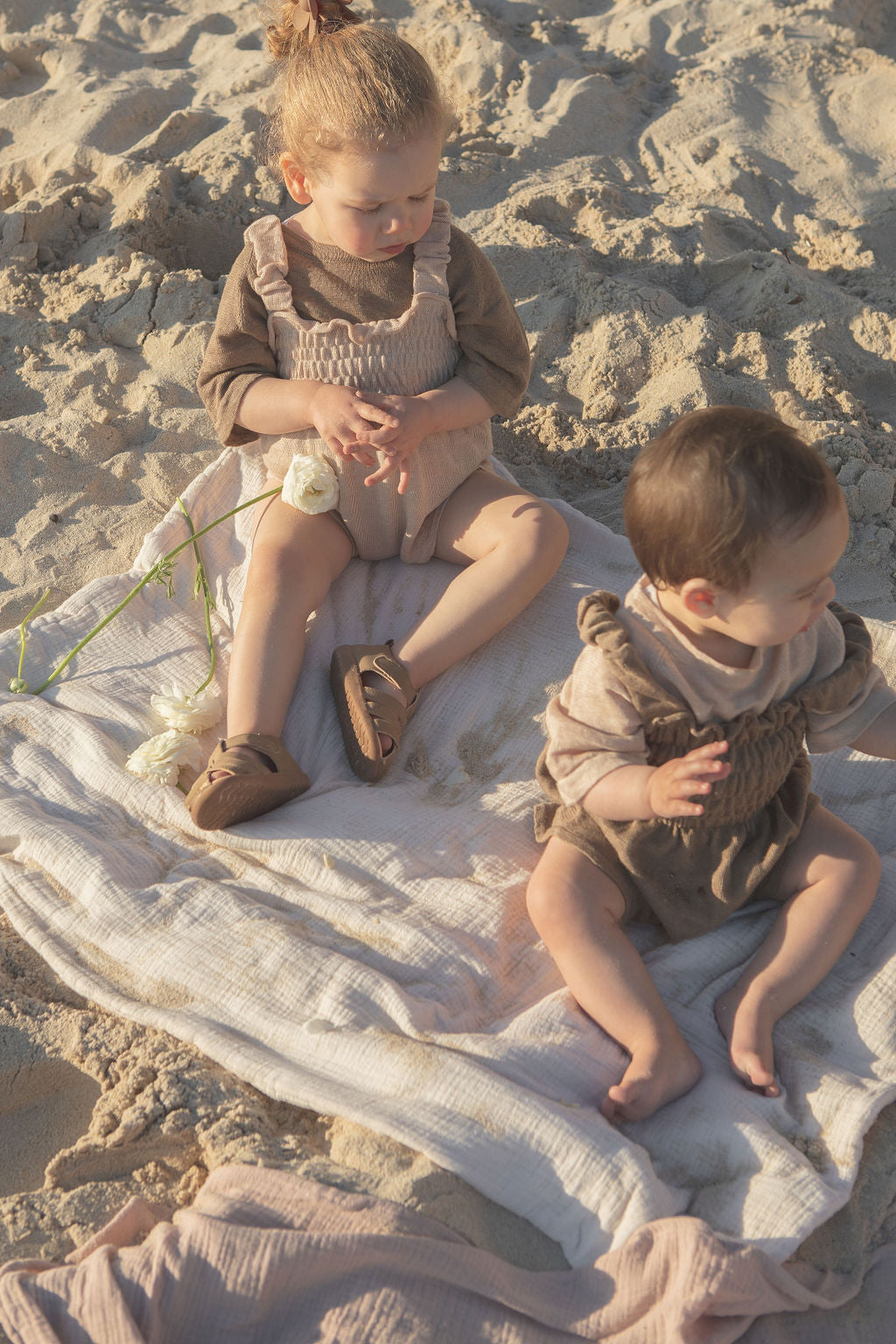 Linen Romper | Earth