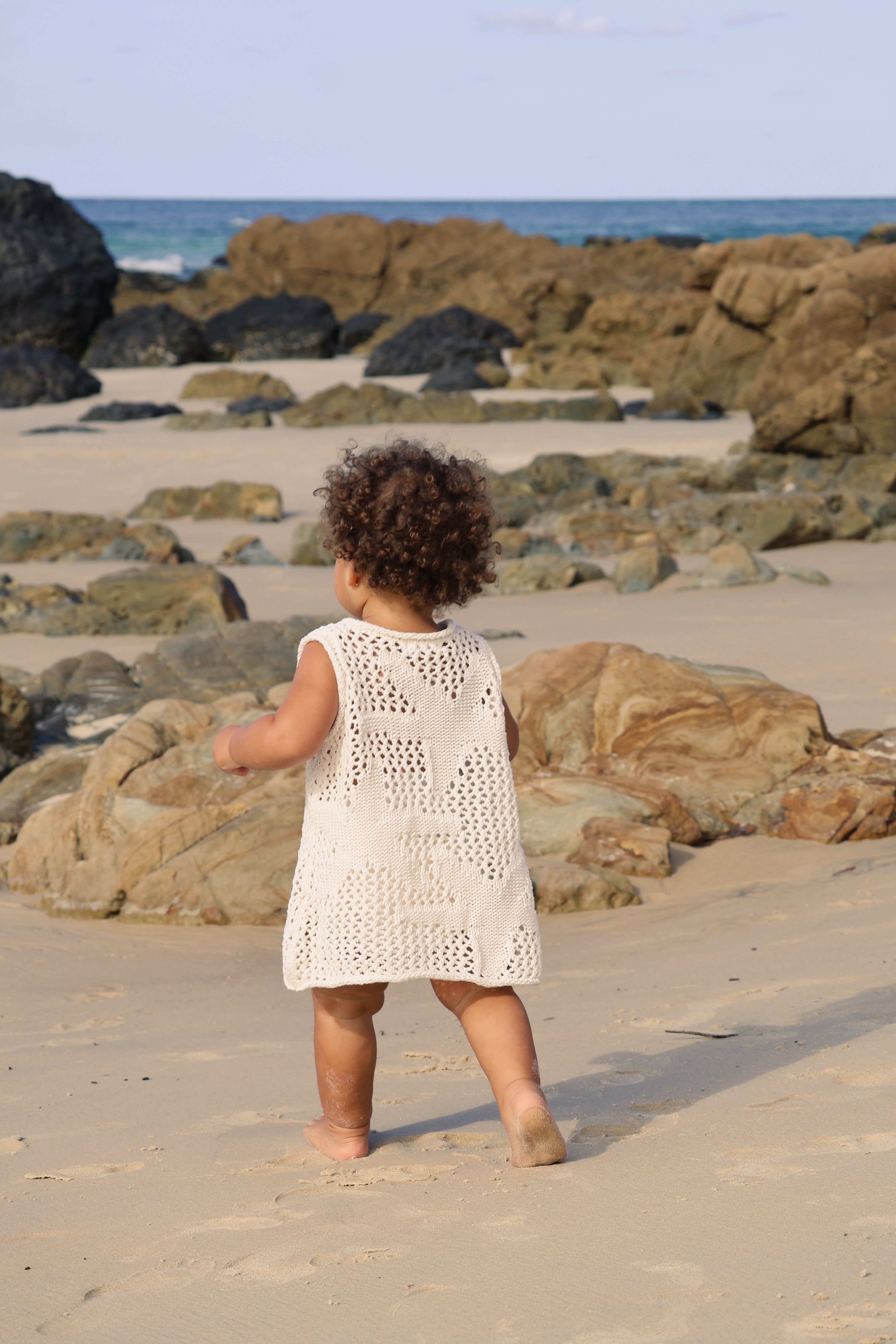 Crochet Sea-Star Dress | Natural
