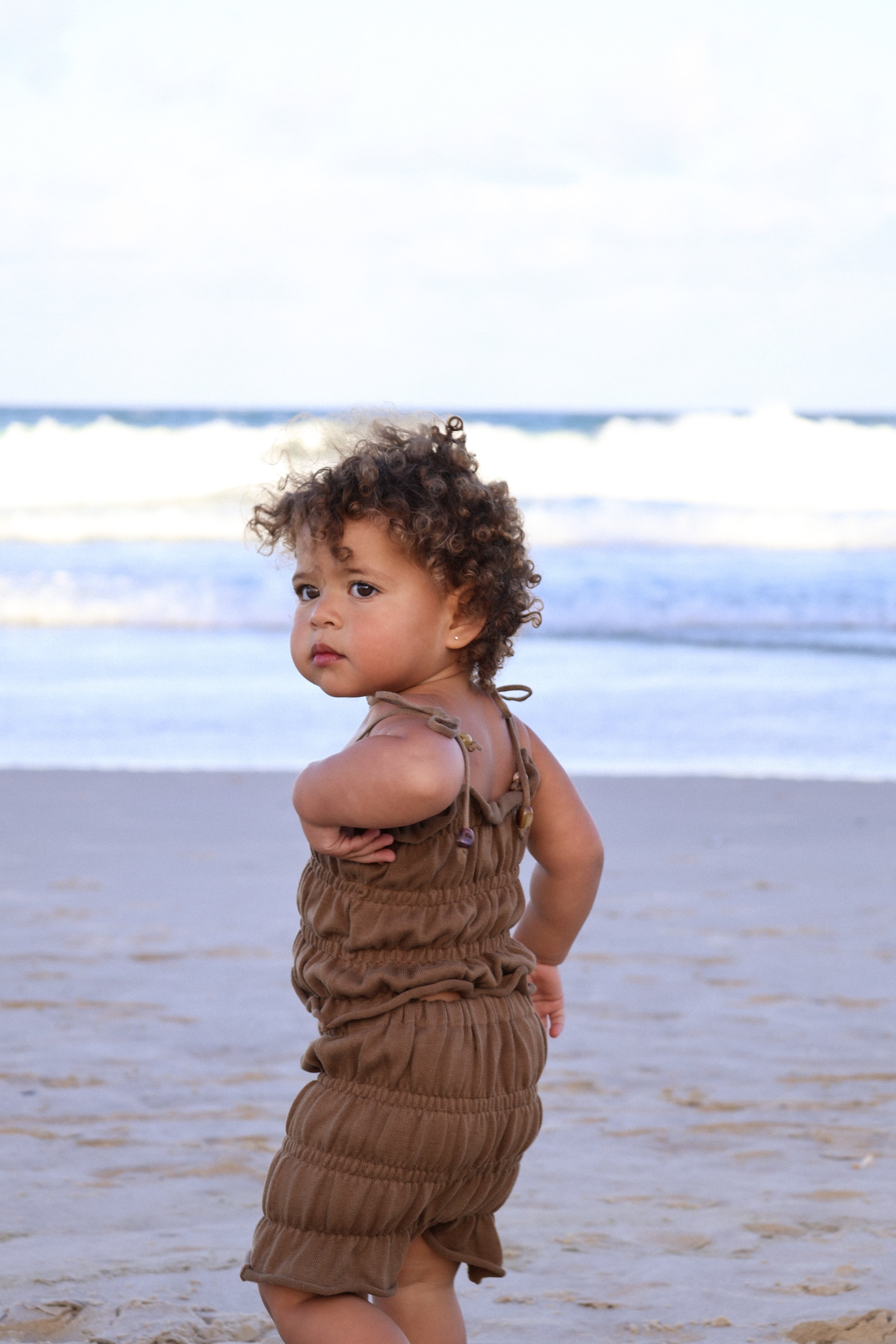 Gather Tie-up Top | Earth