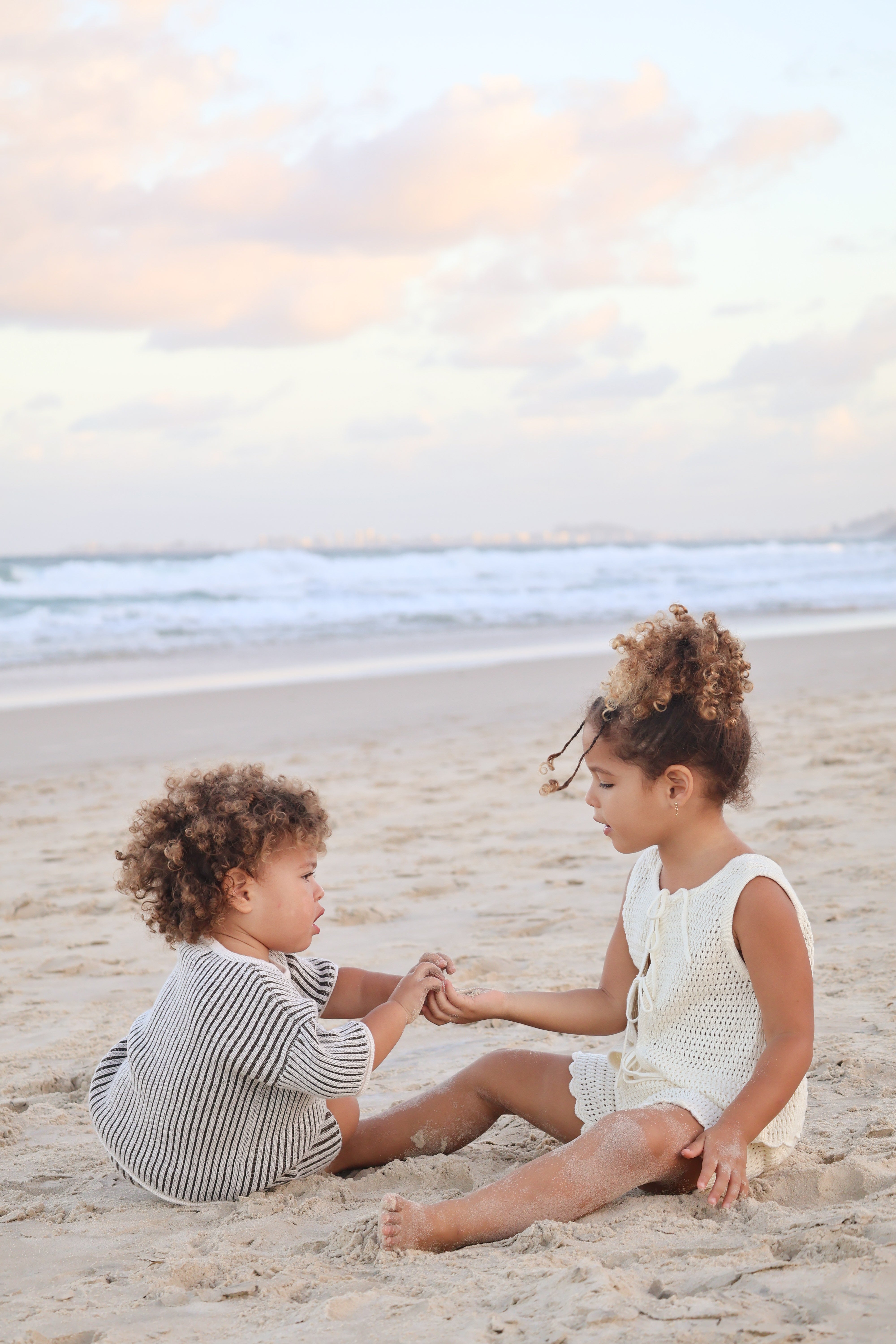 Crochet Tie-up Top | Natural