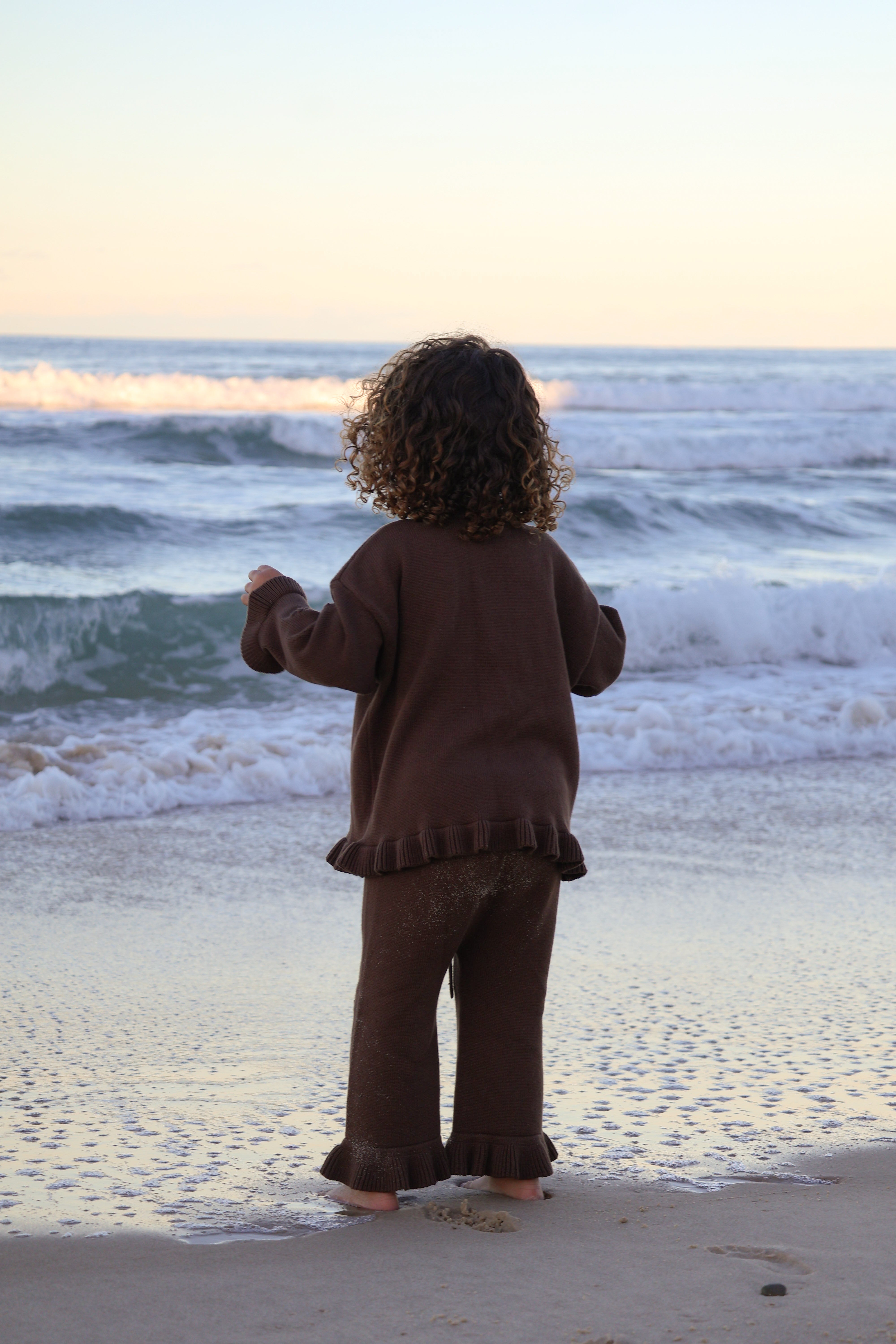 Knit Embroidery Pullover | Cocoa