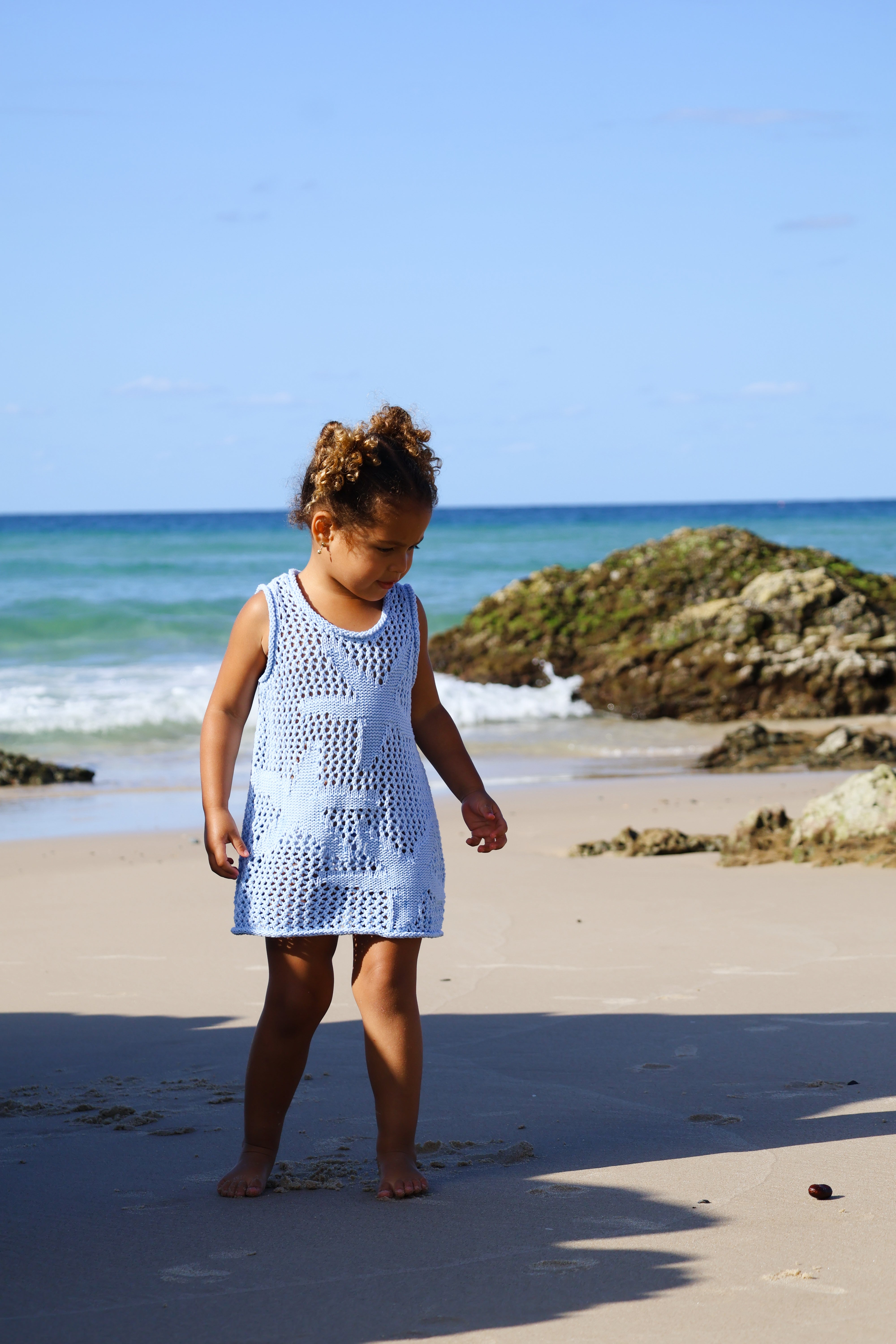 Crochet Sea-Star Dress | Sky