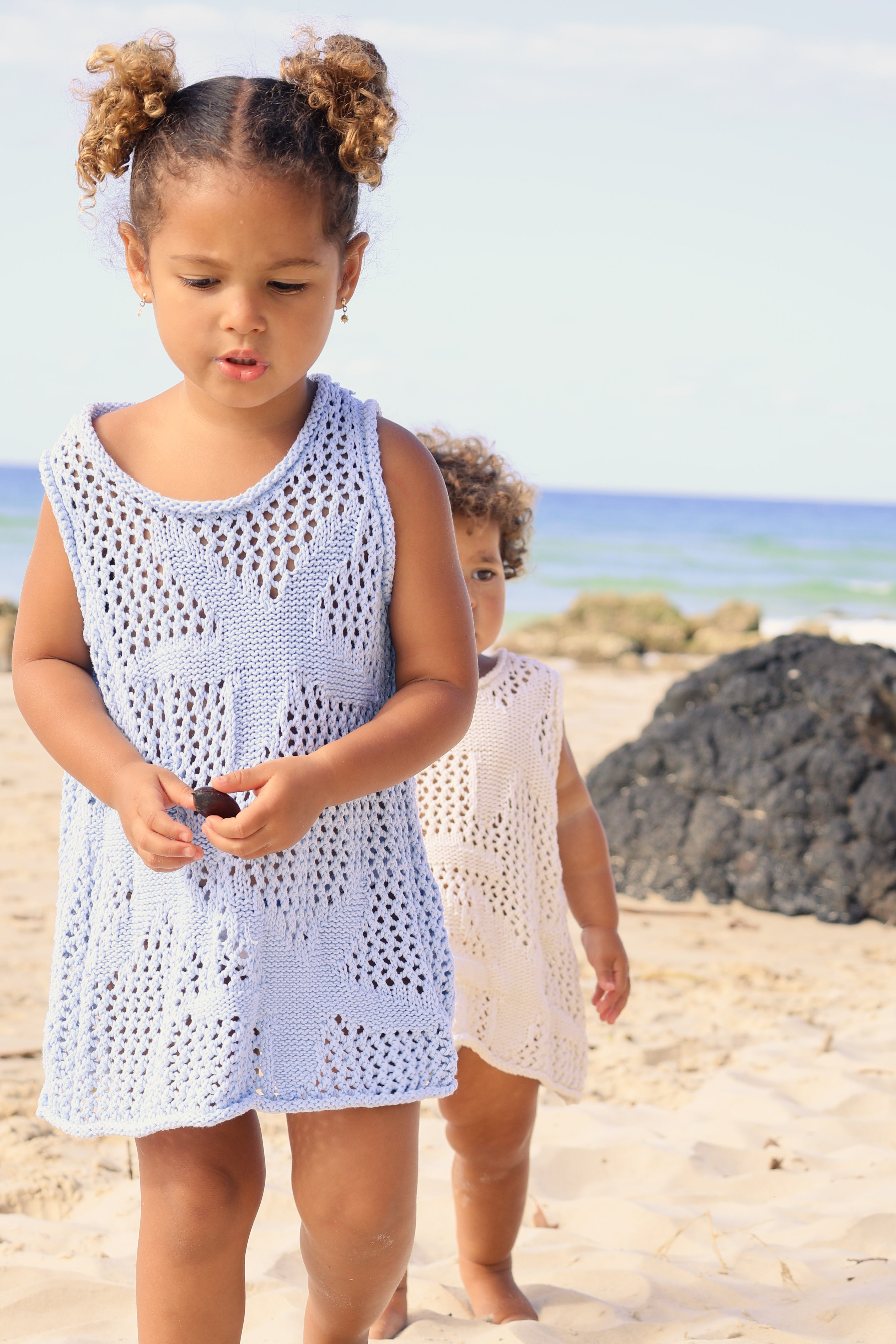 Crochet Sea-Star Dress | Sky