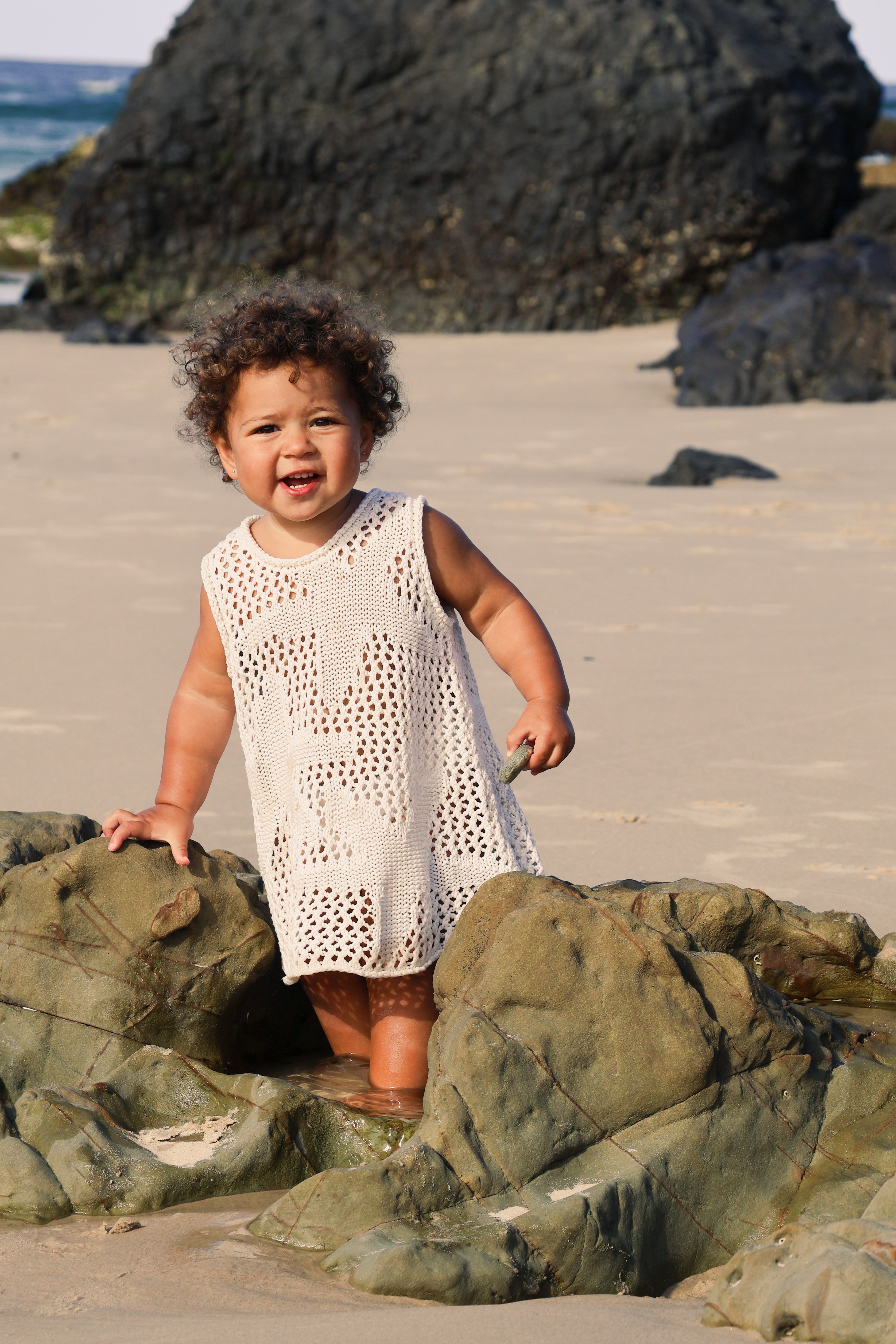 Crochet Sea-Star Dress | Natural
