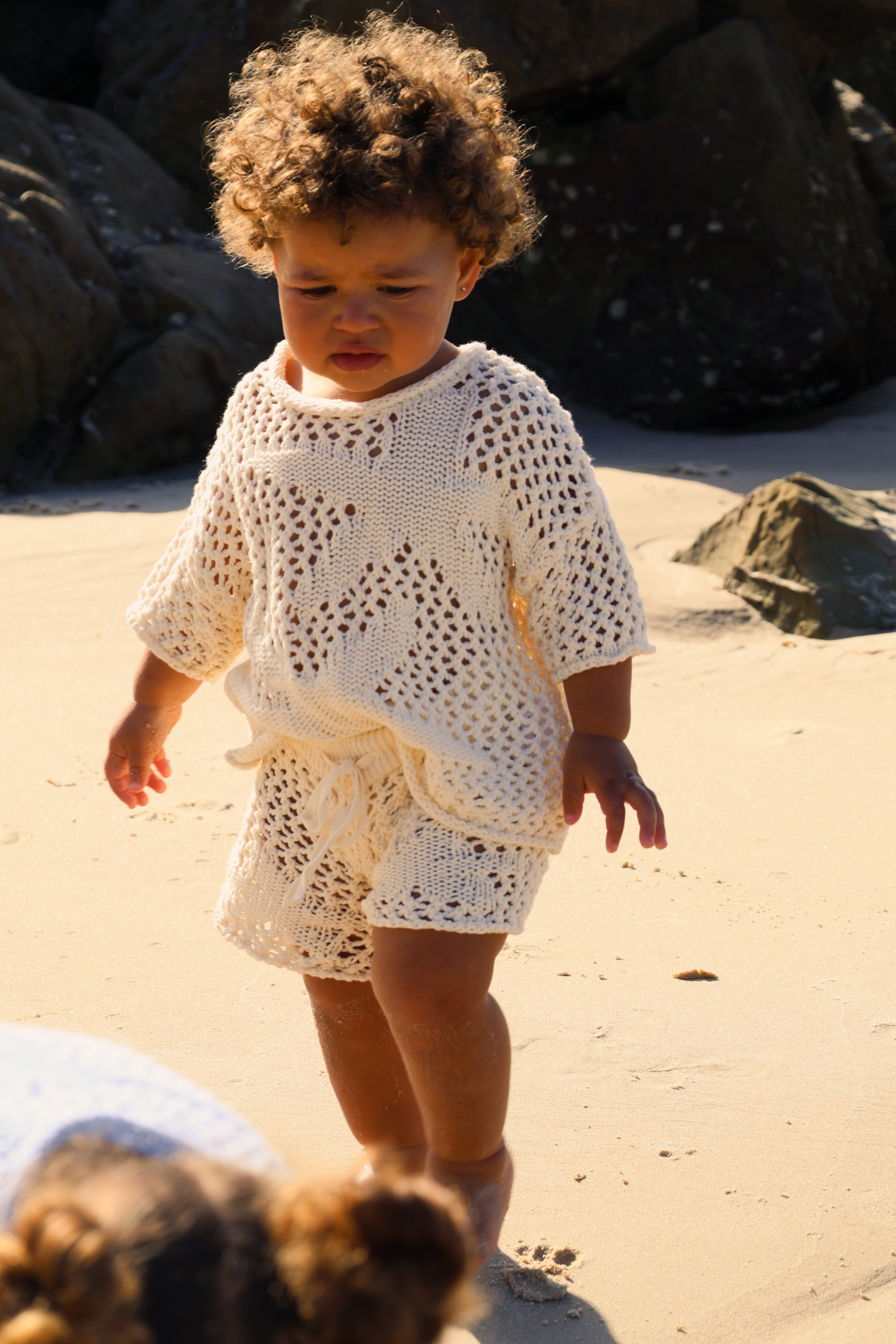 Crochet Sea-Star Tee | Natural