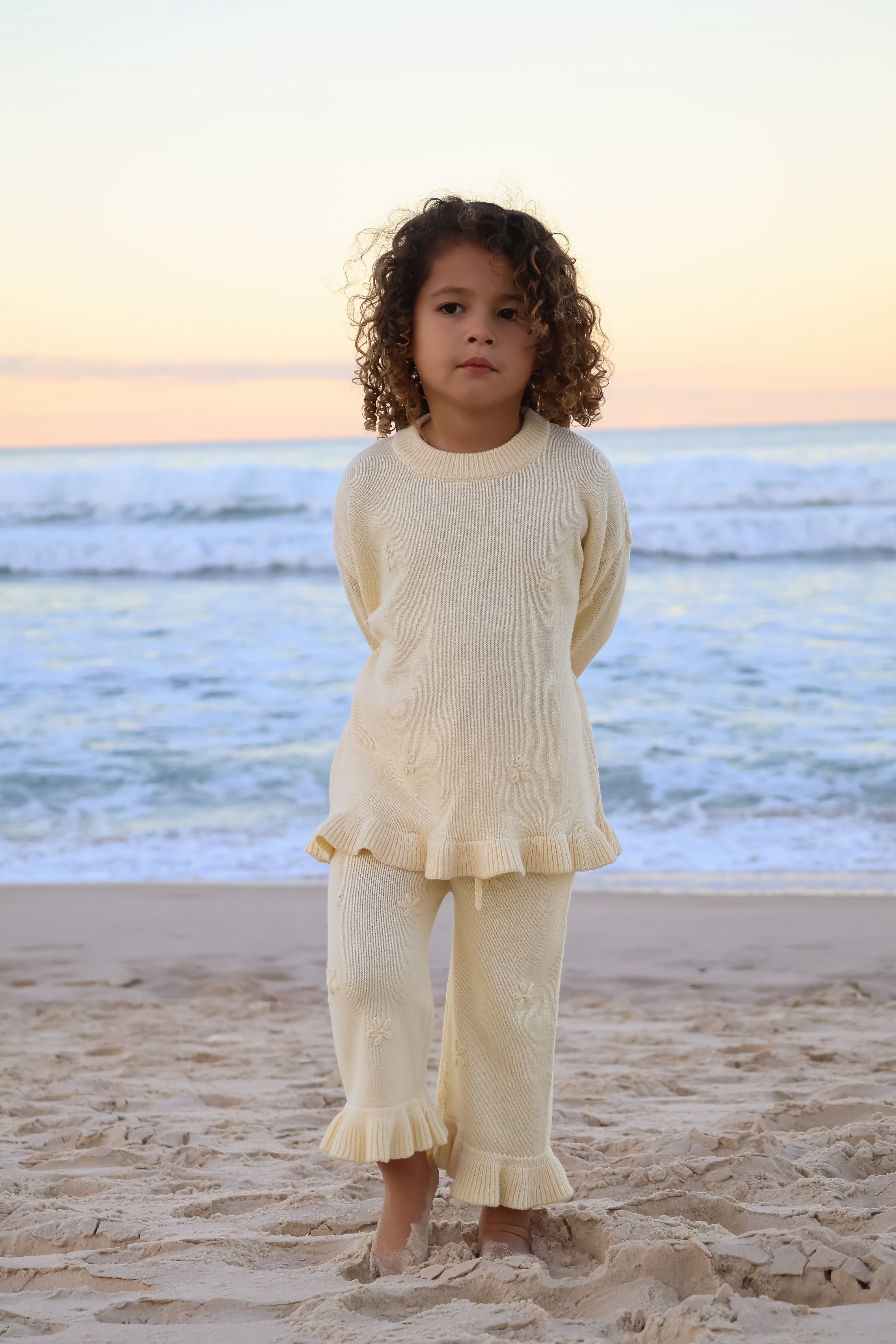 Knit Embroidery Pullover | Citrus