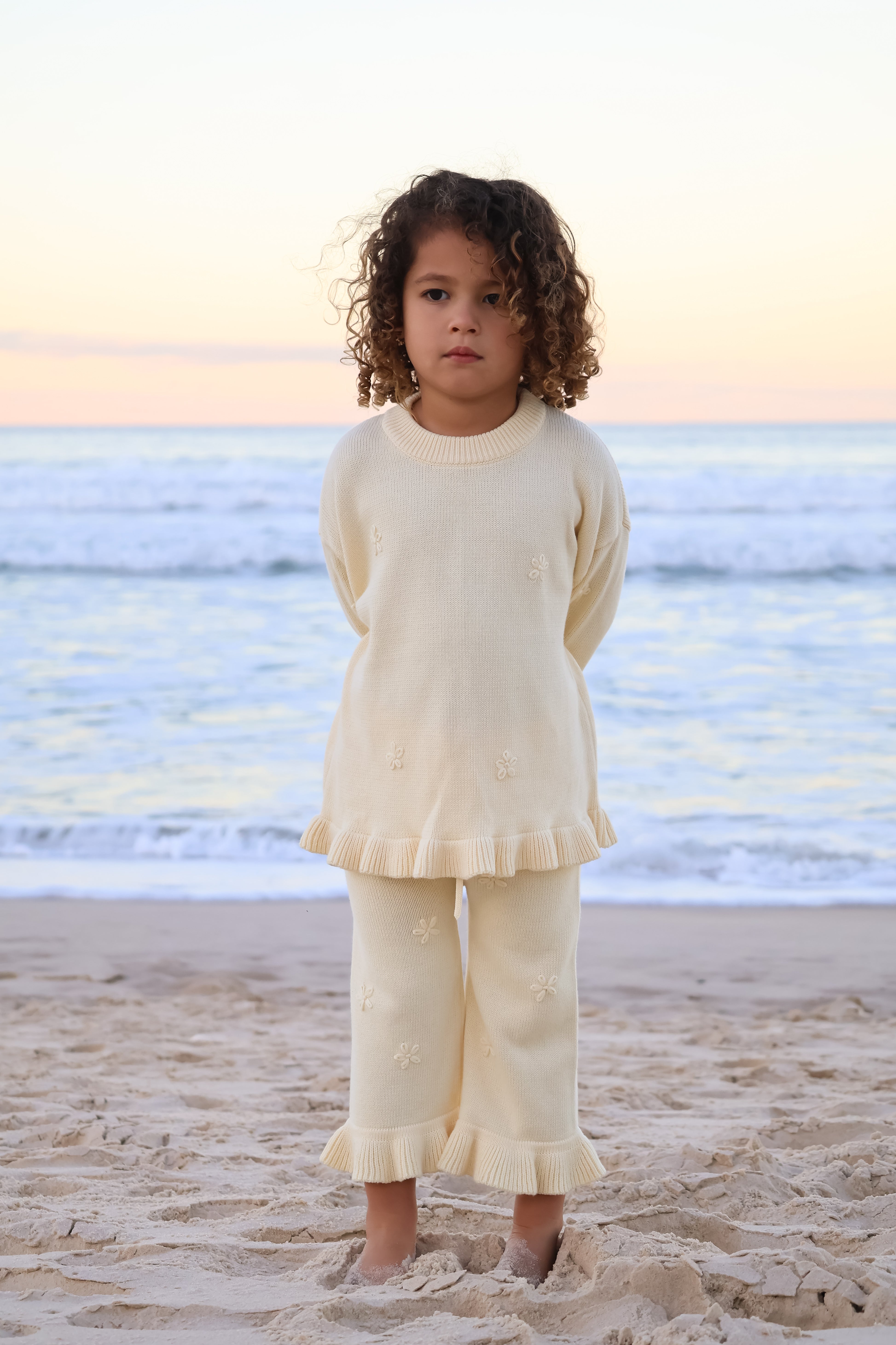 Knit Embroidery Pullover | Citrus