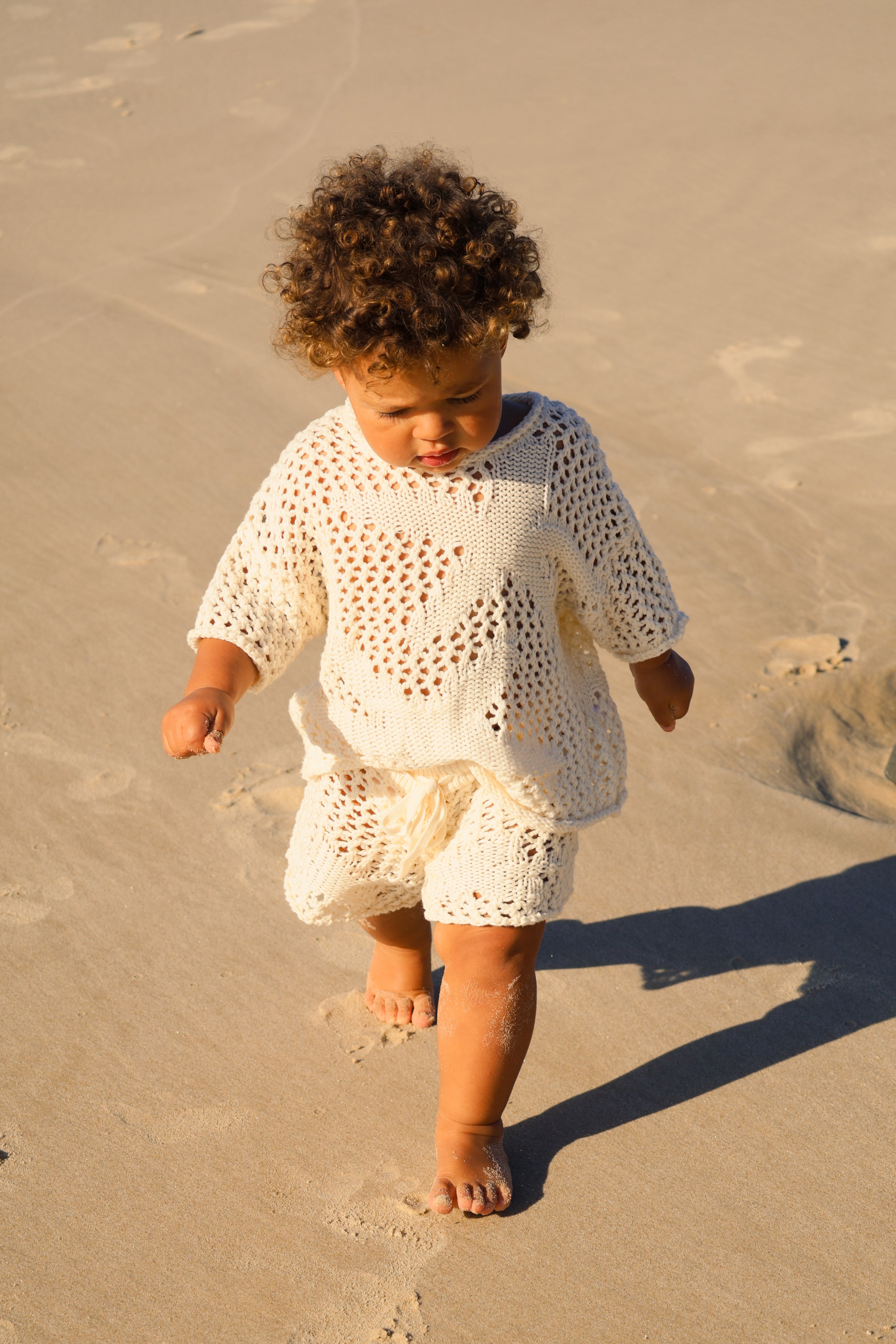 Crochet Sea-Star Tee | Natural